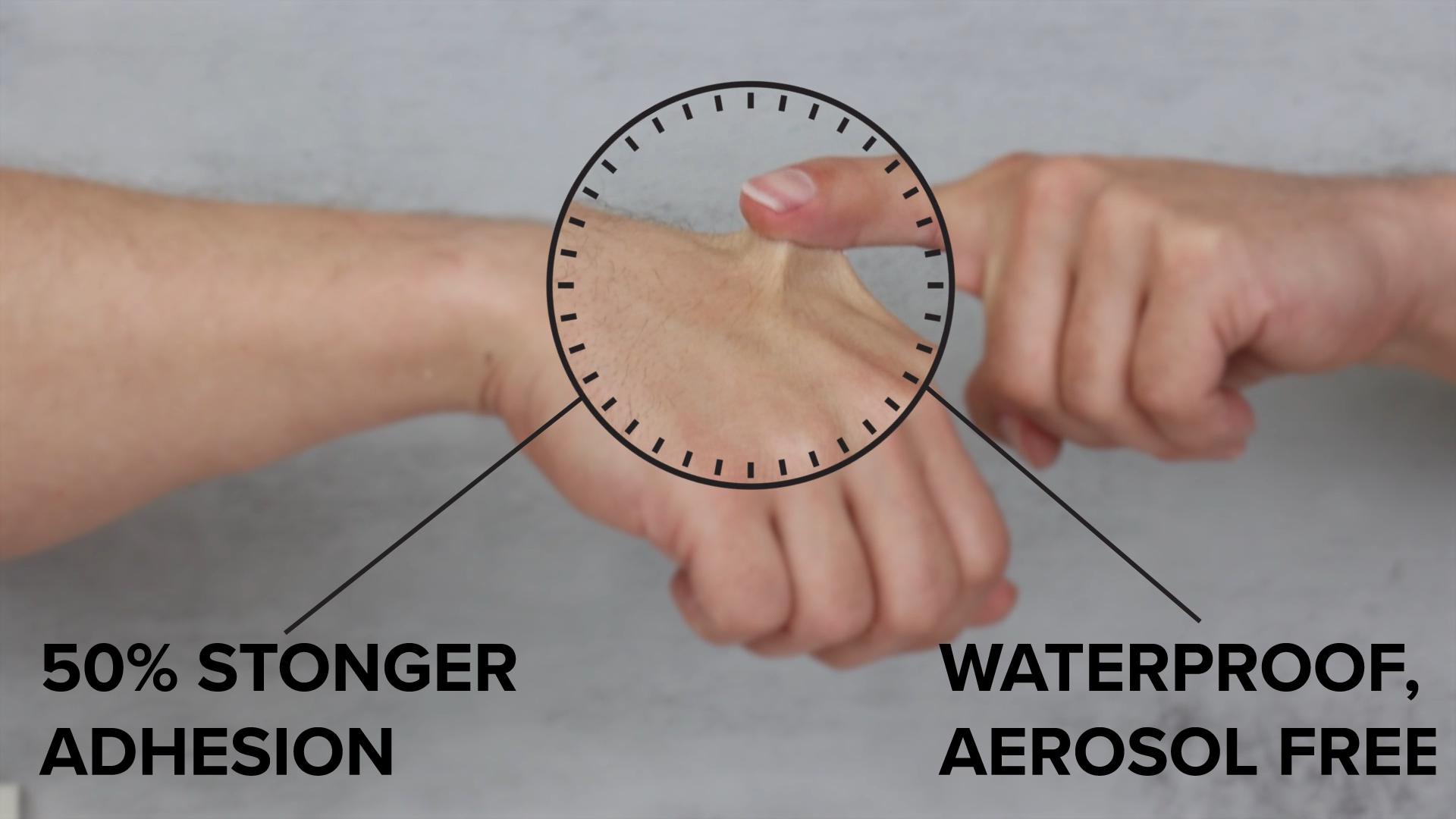 Up to 50 percent stronger adhesion